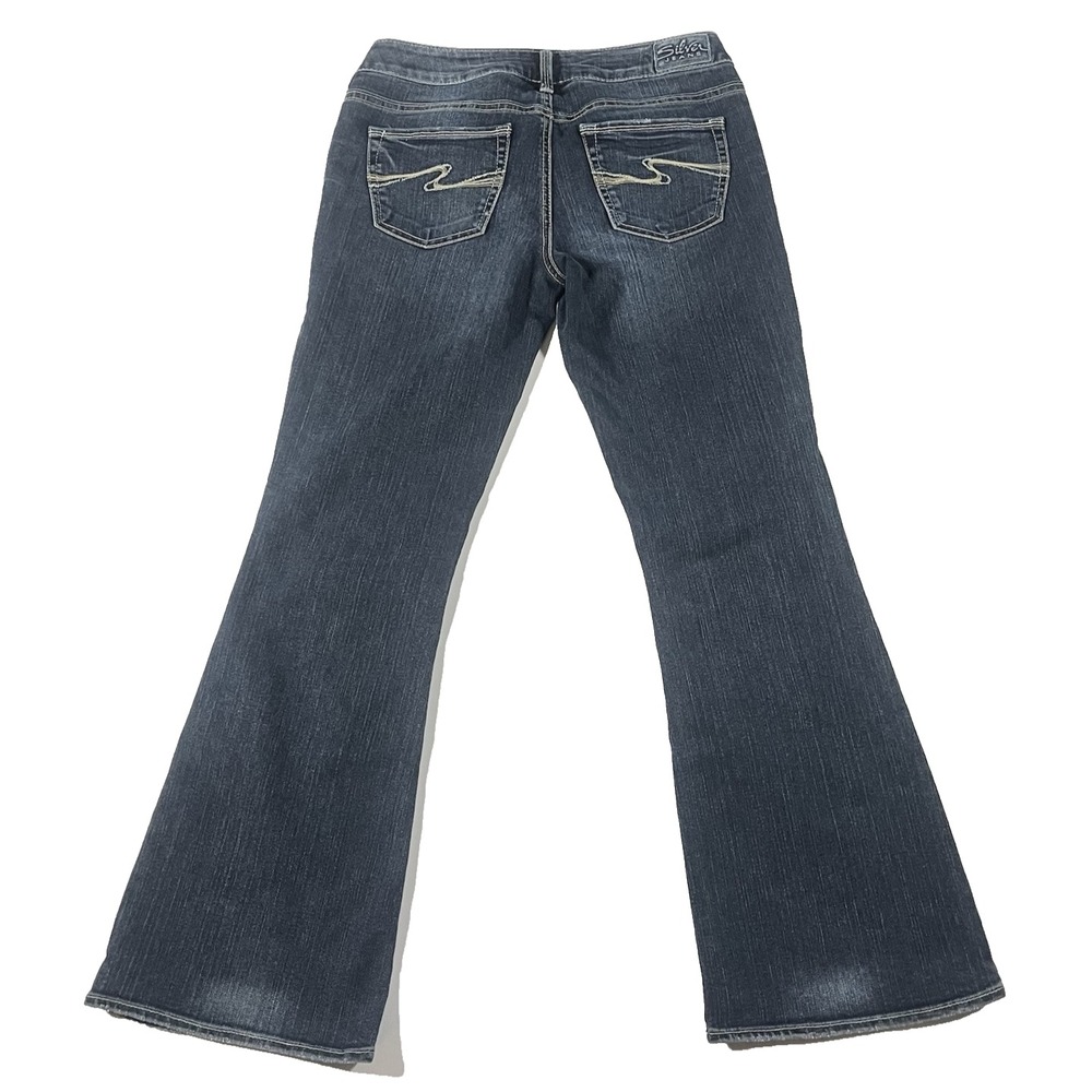 Womens Silver Jeans Aiko Boot Cut 29x31 Dark Wash Blue Denim - Picture 11 of 13